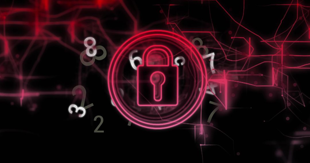 Futuristic Digital Security Lock with Holographic Network