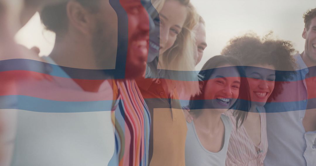 Multicultural Friends Embracing Outdoors Symbolizing Unity