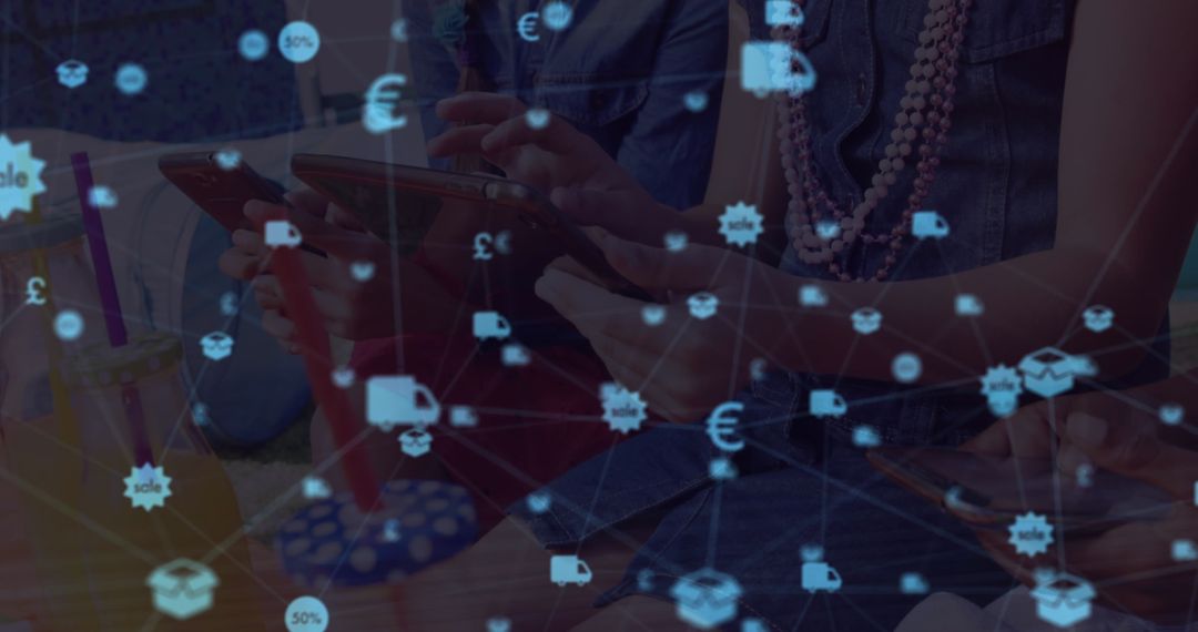 Global Networking Connections with Devices Projection