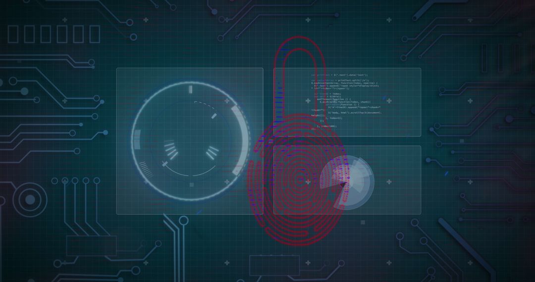 Fingerprint and Data Security Interface Concept