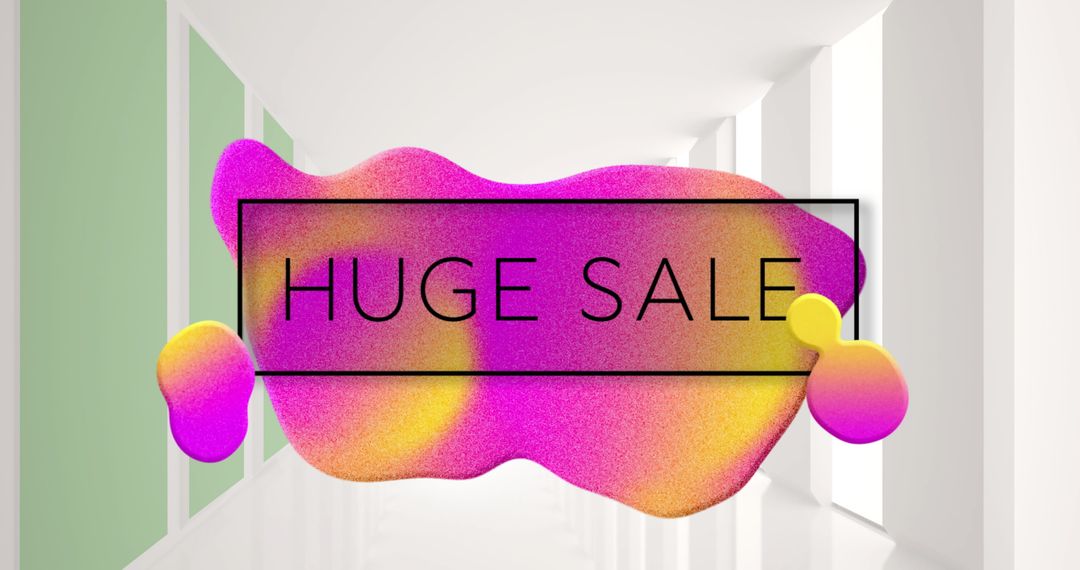 Bold Sales Promotion with Vibrant Abstract Design