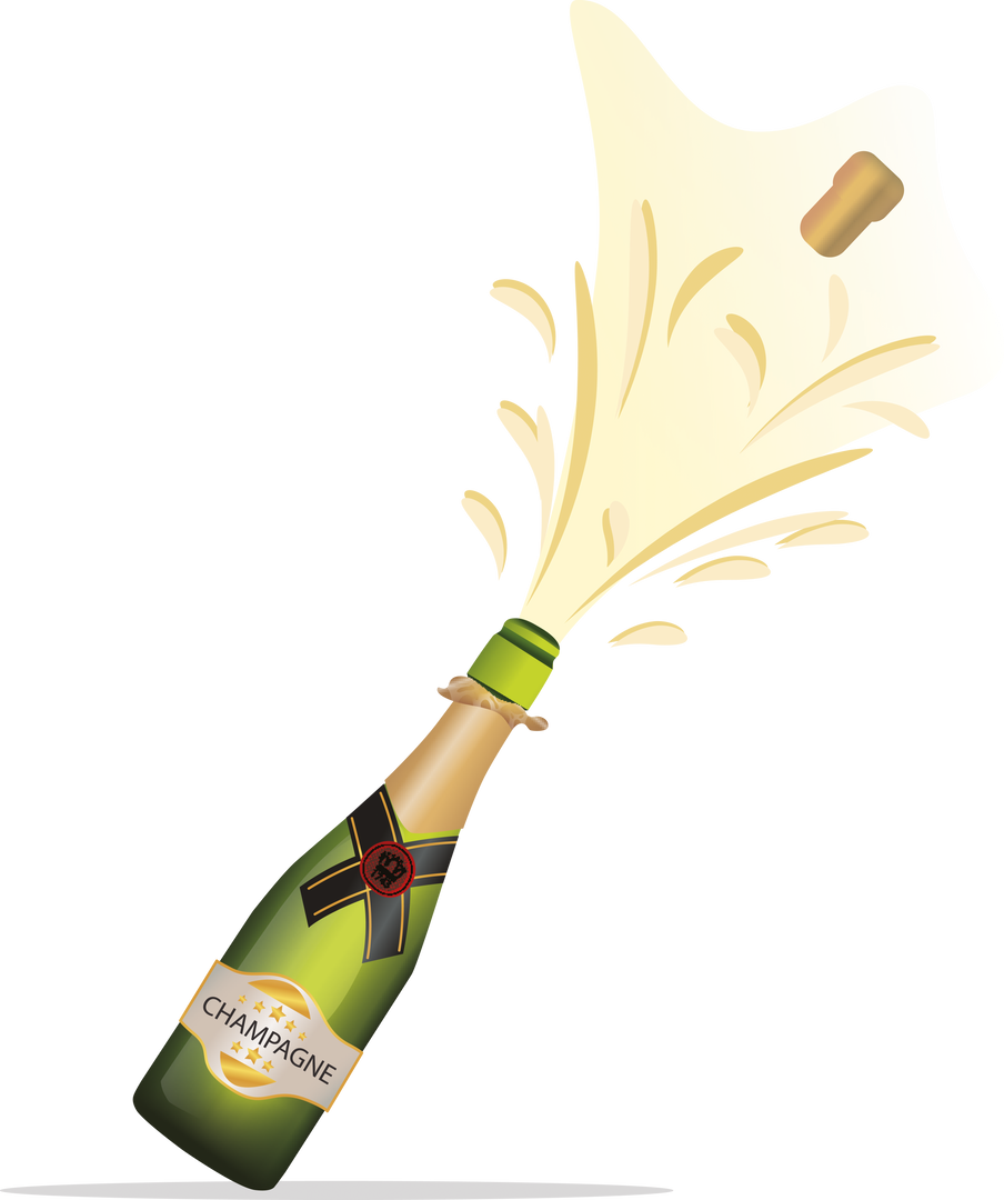 Champagne Bottle Popping Celebration PNG Transparent Background - Download Free Stock Images Pikwizard.com