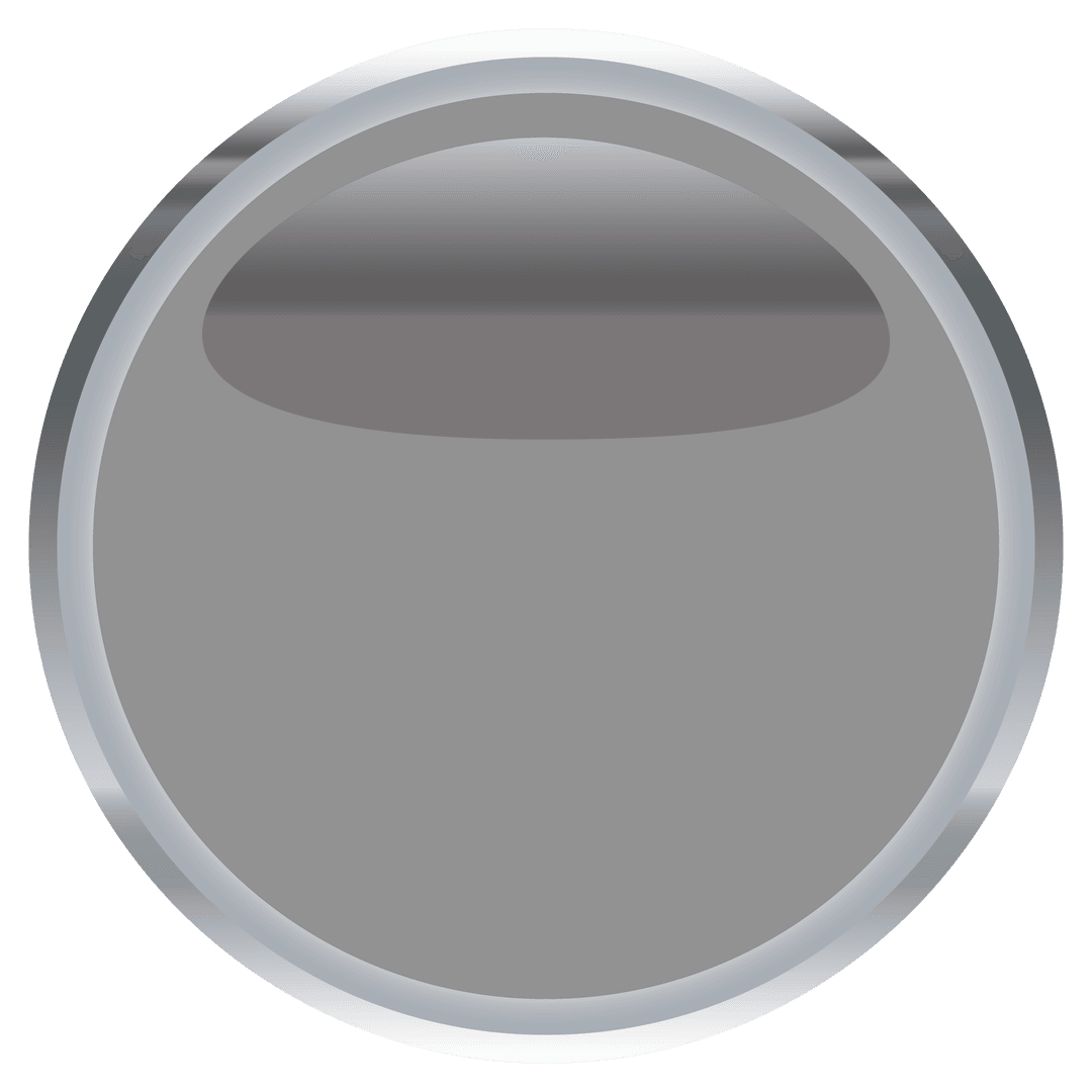 Gray Circular Transparent Background Icon Illustration