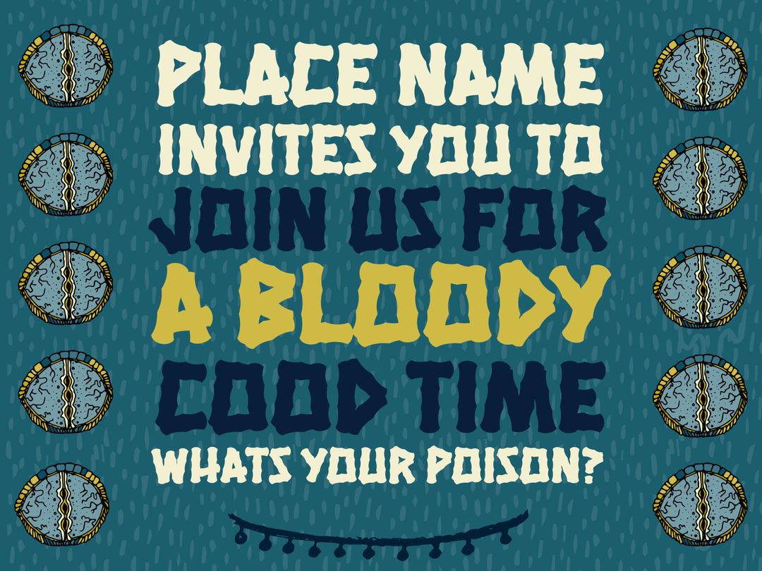 Mysterious Halloween Invitation with Vintage Clocks Graphic