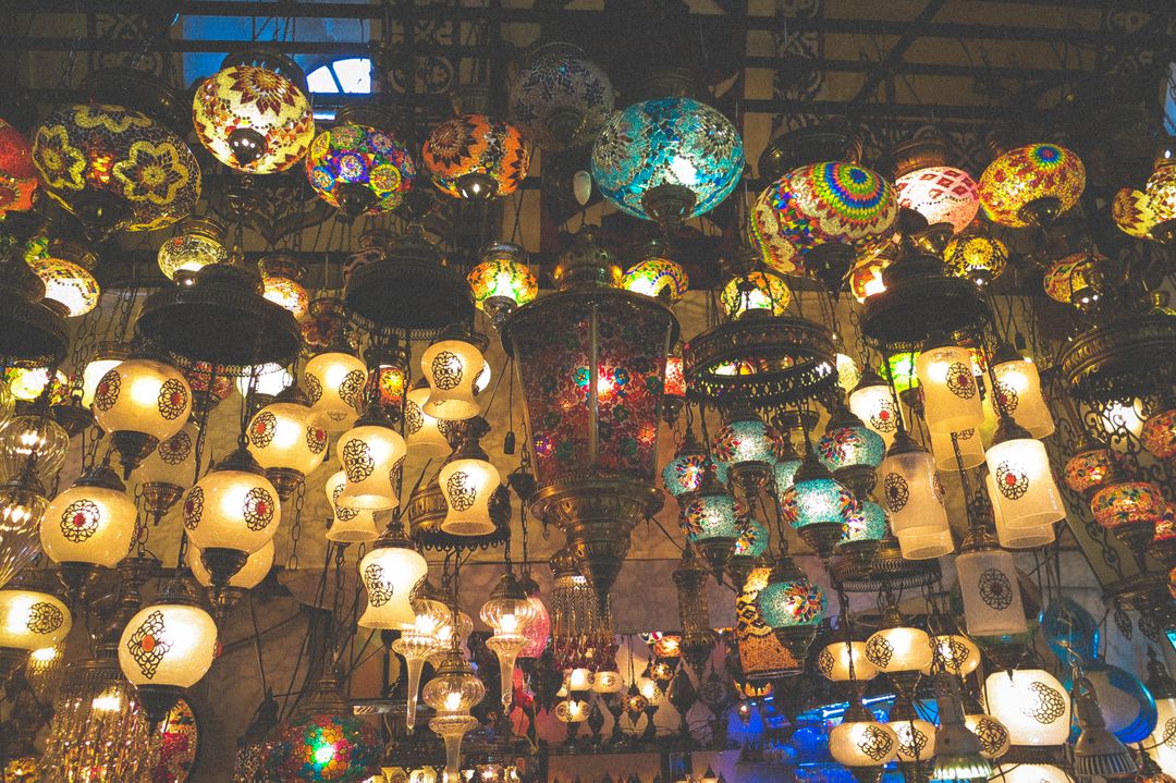 Lamps lights Grand Bazaar  - Free Images, Stock Photos and Pictures on Pikwizard.com