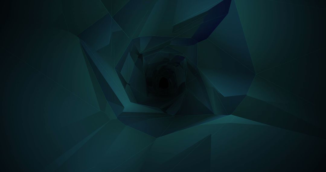 Abstract Digital Tunnel in Dark Geometric Design