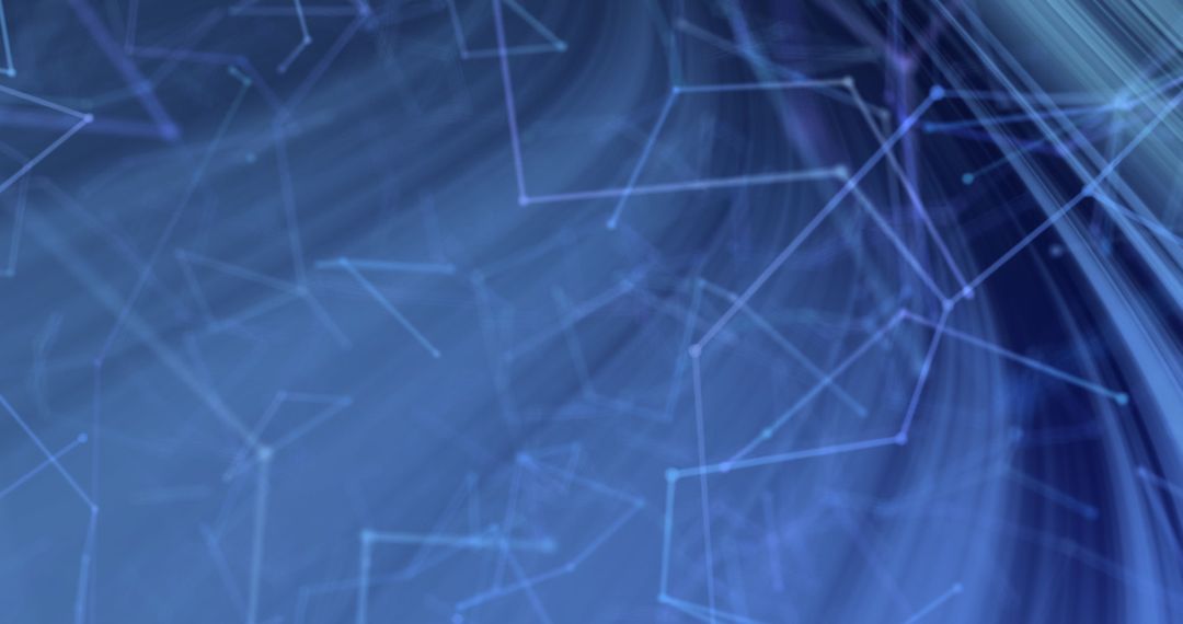 Abstract Blue Digital Lines and Constellation Network