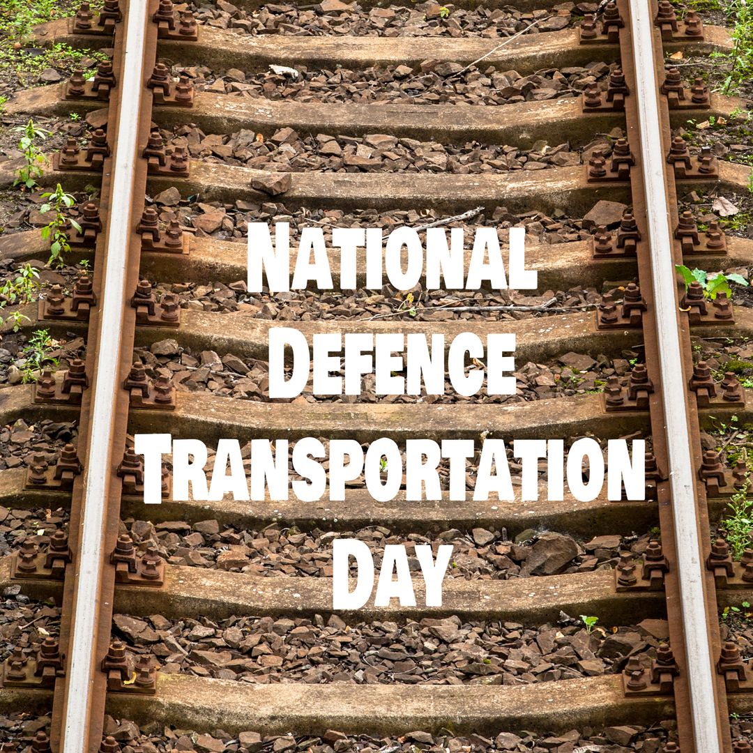 Railway Tracks Highlighting National Defence Transportation Day
