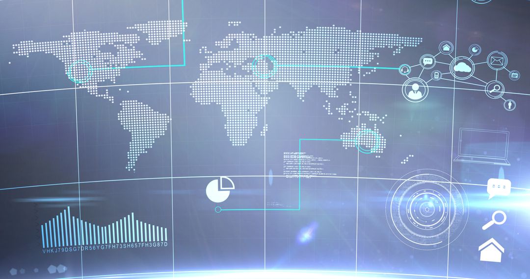 Global Digital Data Integration and Visualization - Free Images, Stock Photos and Pictures on Pikwizard.com