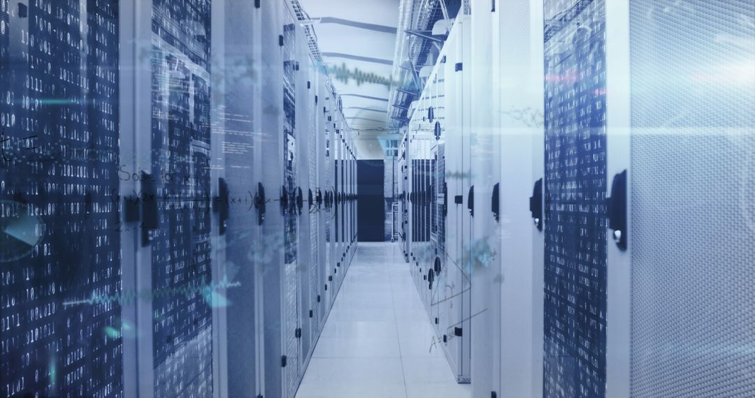 Modern Data Center With High Tech Infrastructure
