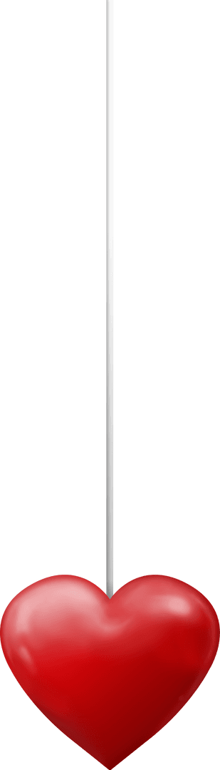 Transparent Valentines Red Heart on Stick Vector