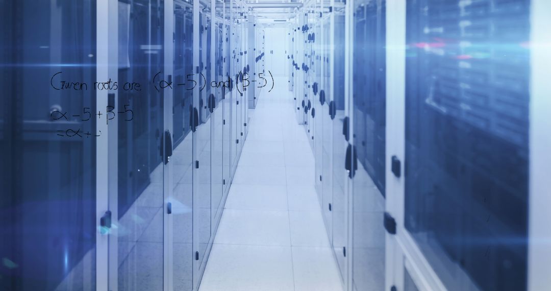 Tech Networking in Futuristic Server Room - Free Images, Stock Photos and Pictures on Pikwizard.com