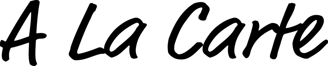 Transparent Text Illustration Depicting A La Carte Word