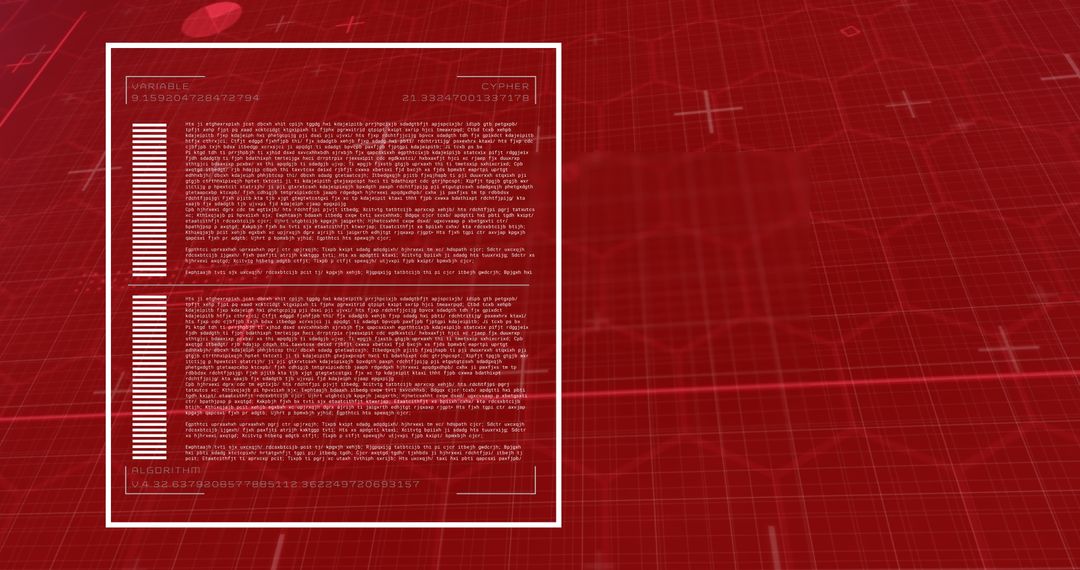Digital Data Processing on Transparent Red Interface - Free Images, Stock Photos and Pictures on Pikwizard.com