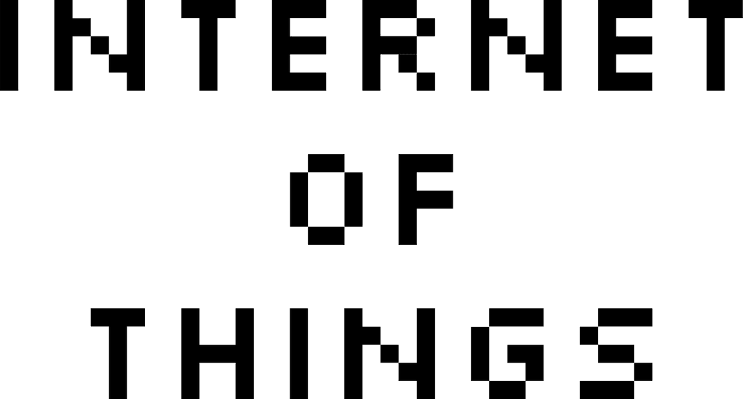 Digital PNG Text of Internet of Things on Transparent Background