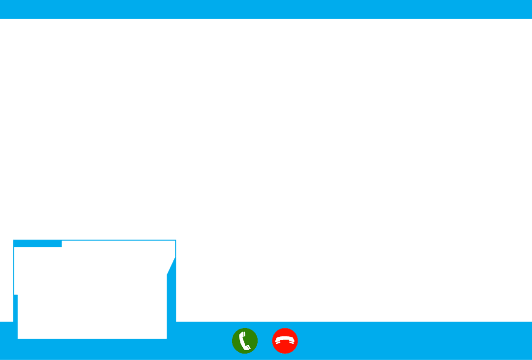 Transparent Digital Communication Interface with Green and Red Buttons