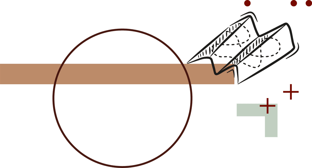 Transparent Abstract Geometric Design with Overlay and Plus Symbols