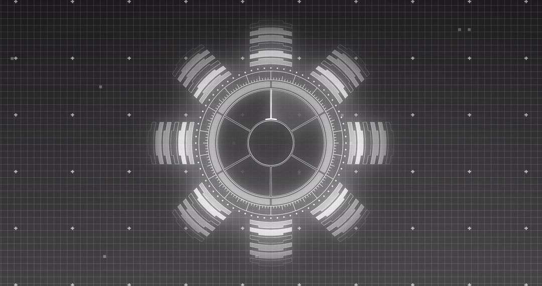 Futuristic Digital Interface HUD Design Concept
