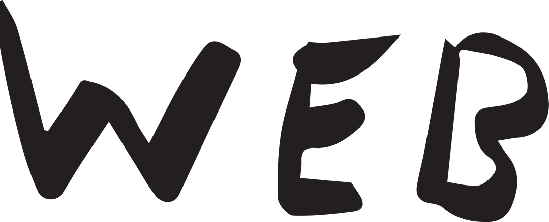 Stylish Web Text on Modern Transparent Background