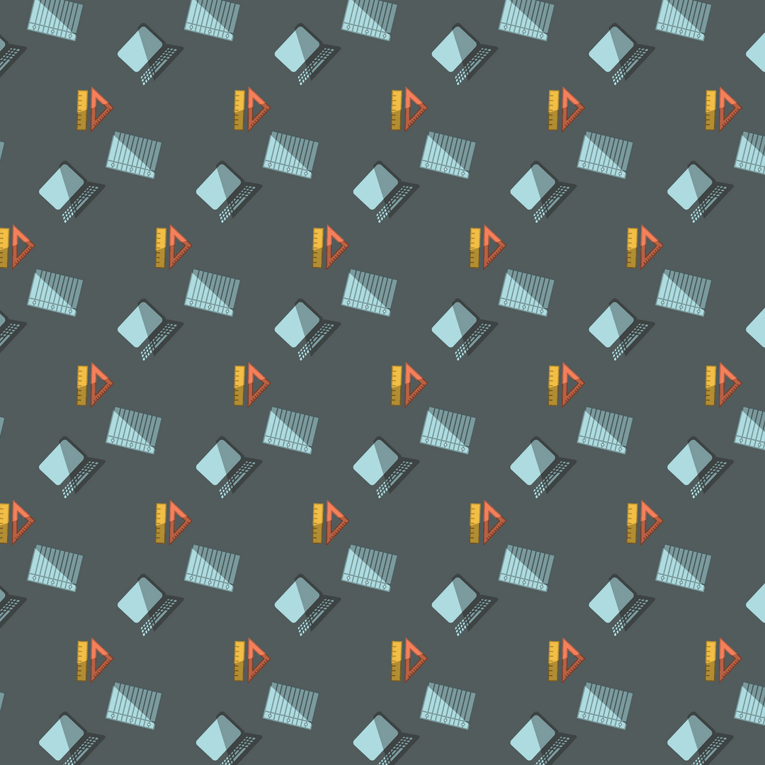 Colorful Laptop Pattern on Transparent Background Vector Image