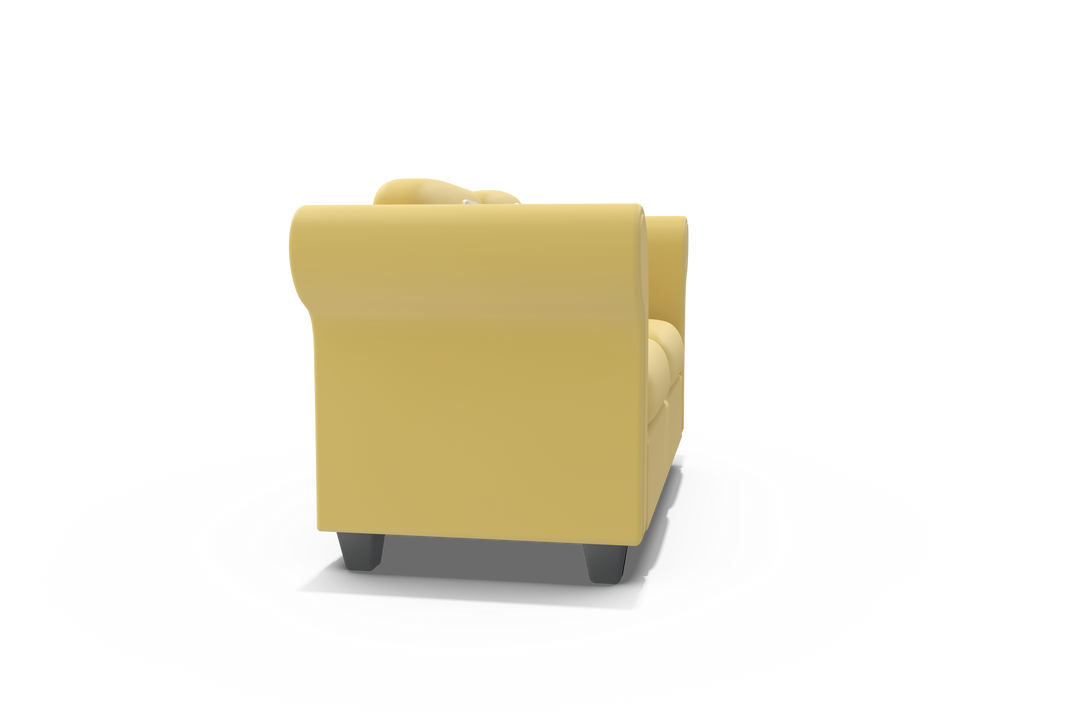 Transparent Yellow Armchair in 3D Rendering Background - Download Free Stock Images Pikwizard.com