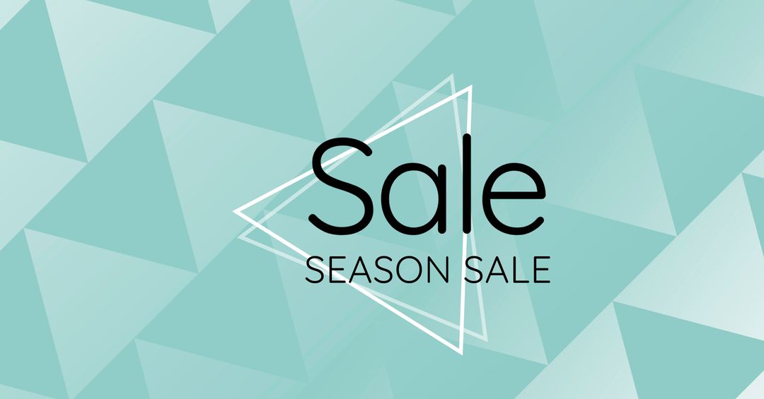 Modern Geometric Background for Seasonal Sale Promotion