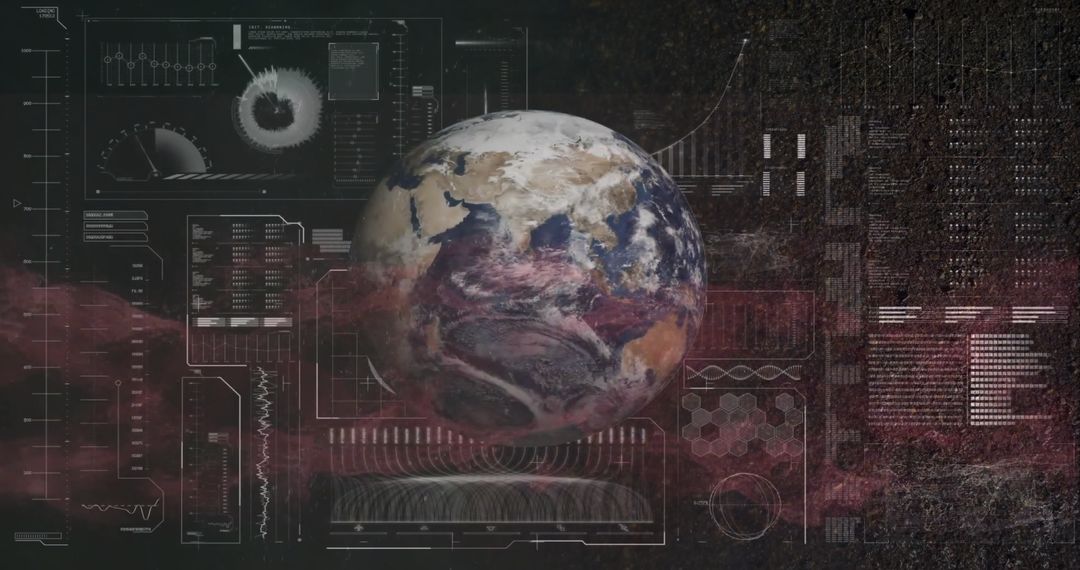 Earth and Data Computing Concept Overlay