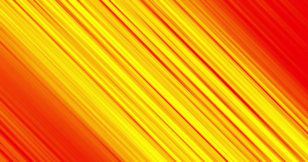 Vibrant Yellow Trails on Fiery Red Background Abstract