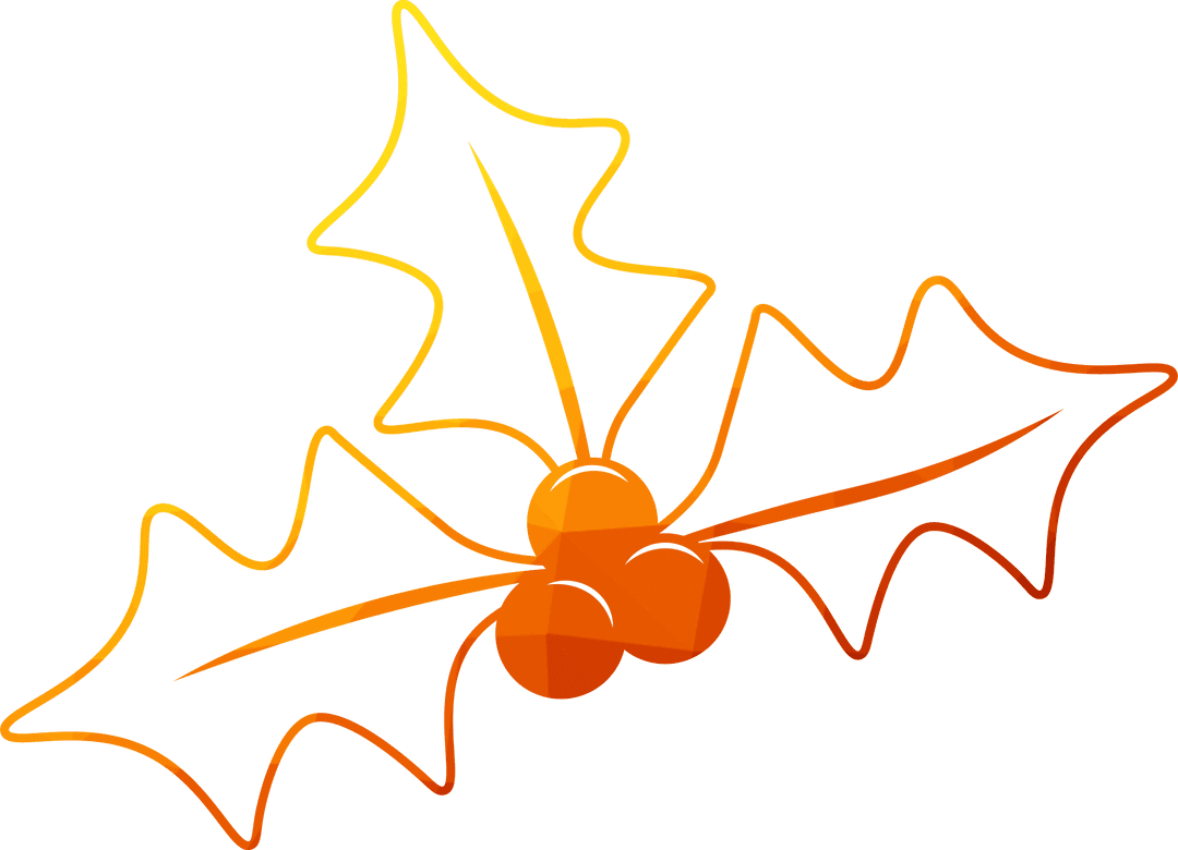 Transparent Autumn Oak Leaves with Acorns Illustration