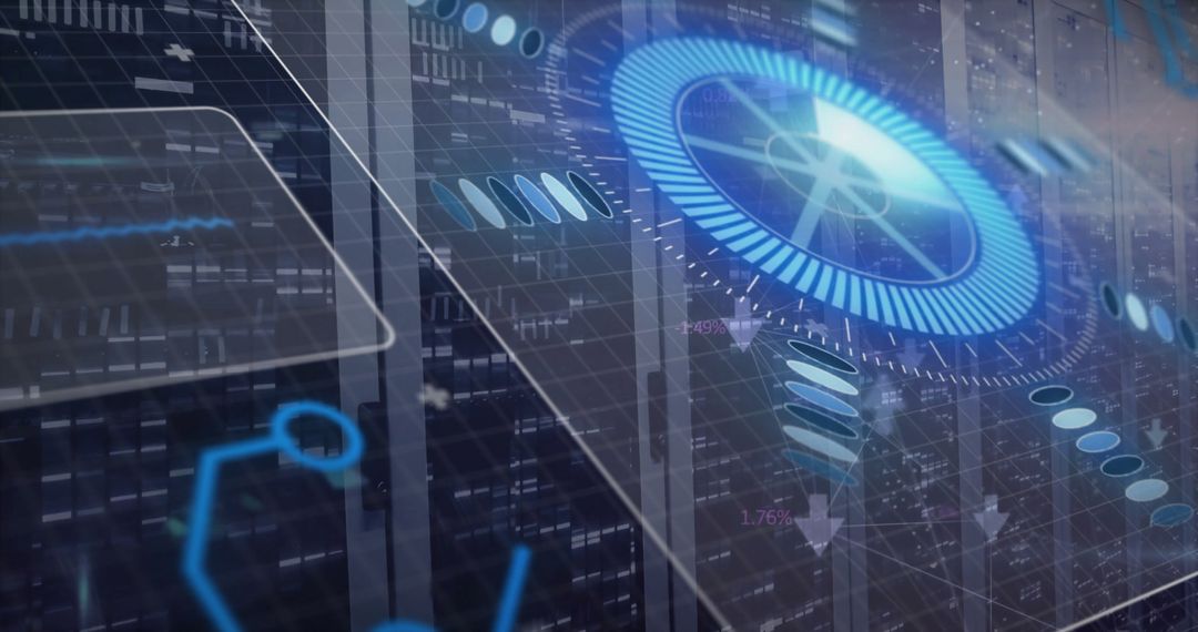 Digital Circuit Board Overlays Data Processing on Servers