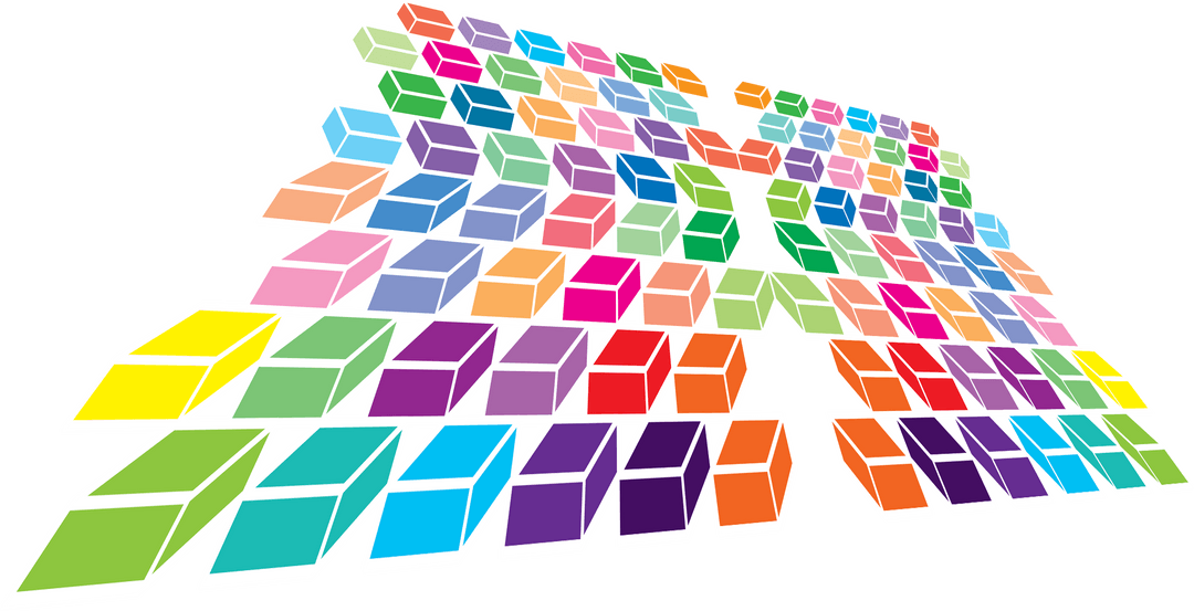 Vibrant Transparent Blocks Pattern with Multicolored Shapes - Download Free Stock Images Pikwizard.com