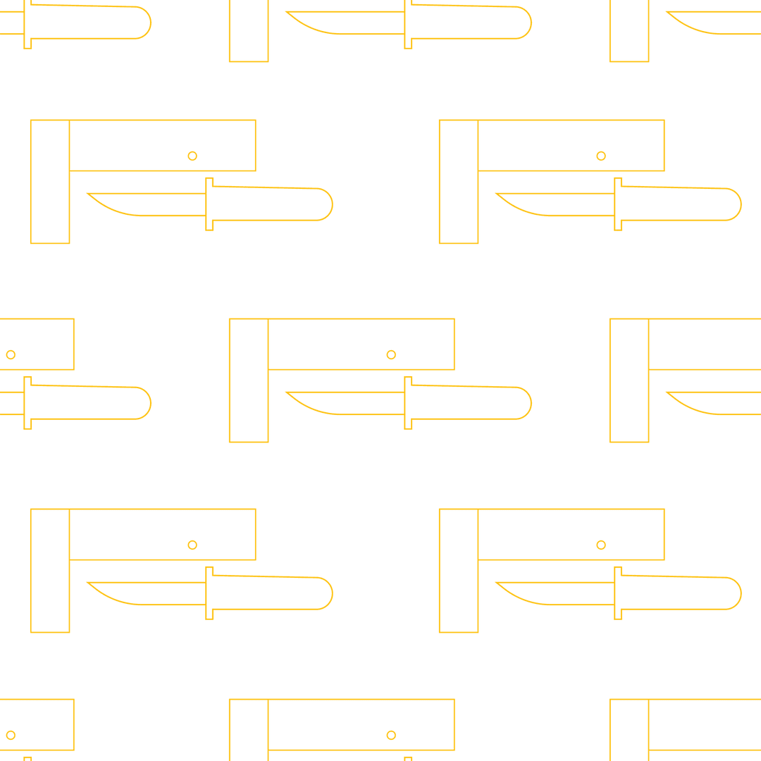Repeating Knife Symbol Pattern on Transparent Background