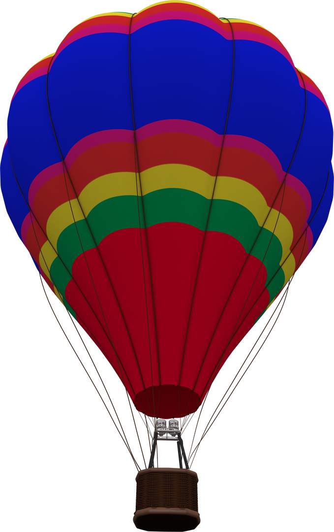 Transparent Multicolored Hot Air Balloon on Clear Sky - Download Free Stock Images Pikwizard.com