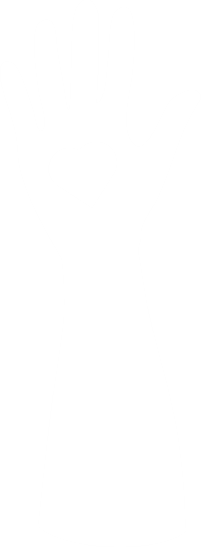 Hand with Heart Symbol on Transparent Background for Romance Concepts