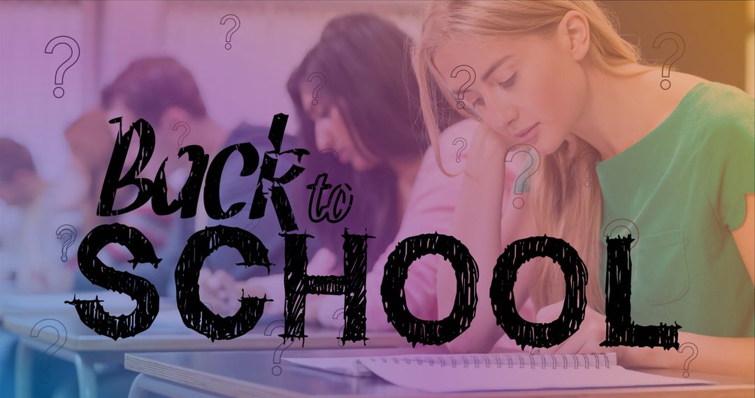 Back to School Concept with Diverse Students Learning in Classroom