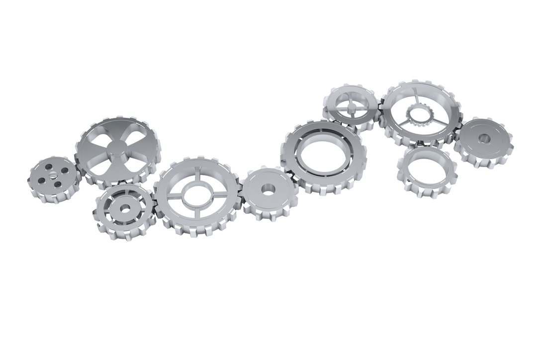 Digital Gray Cogs on Transparent Background, Vector Illustration - Download Free Stock Images Pikwizard.com