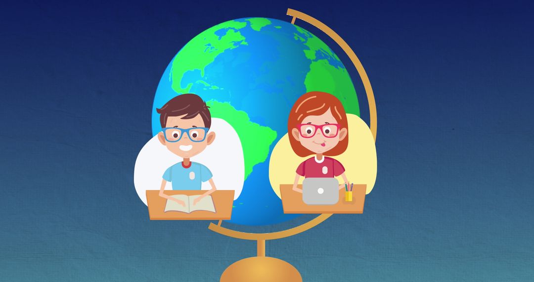 Global Learning Education Concept with Diverse Students