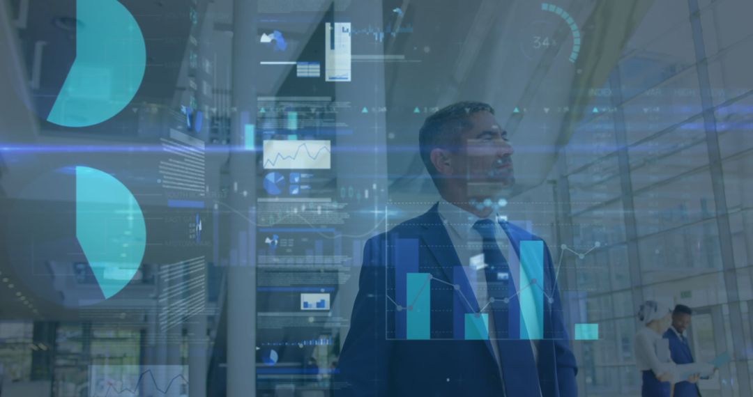 Business Innovation Concept with Finance Data Overlays