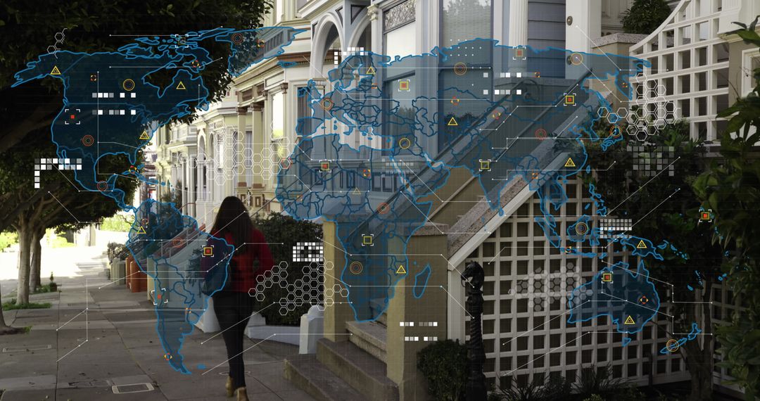 Global Data Interface Overlay in Urban Environment