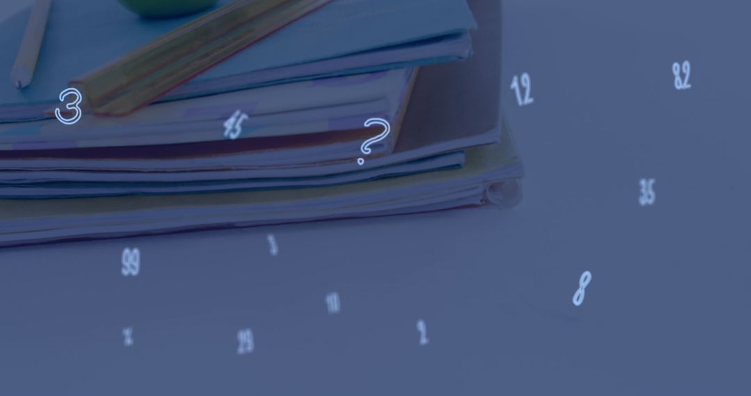 Digital Integration in Education Concept with Overlapping Numbers