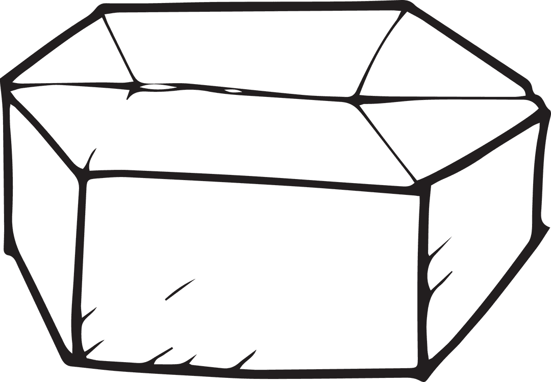 Transparent Geometric Polygon Outline Drawing