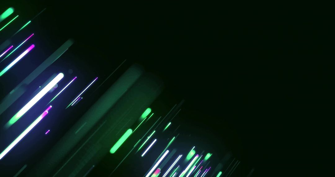 Dynamic Glowing Neon Light Streaks in Futuristic Digital Space
