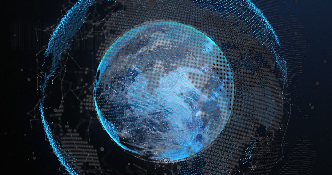 Global Network Connections on Rotating Earth