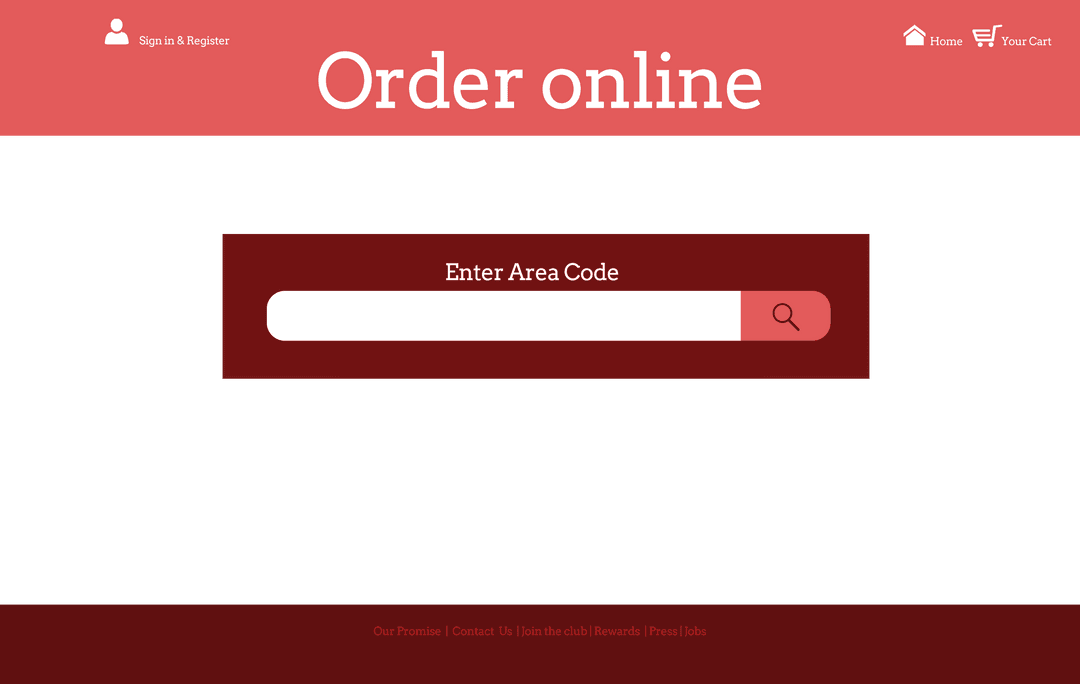 Order Online Digital Interface on Transparent Background