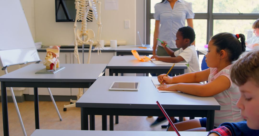 Students Learning Attentively in Classroom Setting