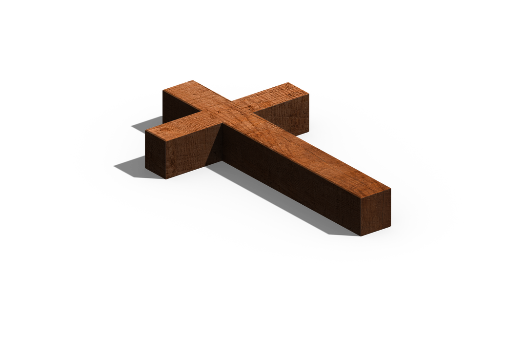 Wooden Cross on Transparent Background Illustrating Spirituality and Faith - Download Free Stock Images Pikwizard.com