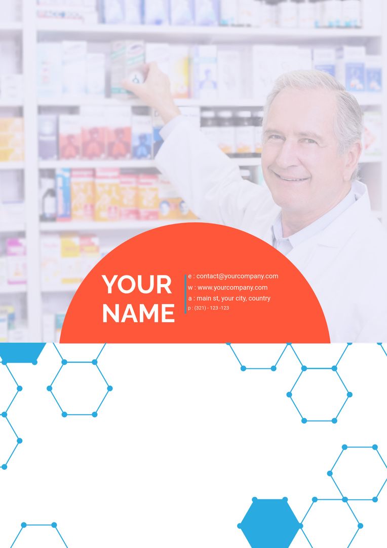 Friendly Pharmacist in Modern Pharmacy Displaying Medications Behind Counter - Download Free Stock Templates Pikwizard.com