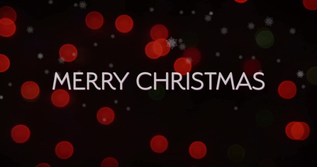Merry Christmas Message with Red Festive Background
