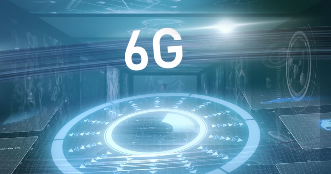 Advanced 6G Technology with Futuristic Interface