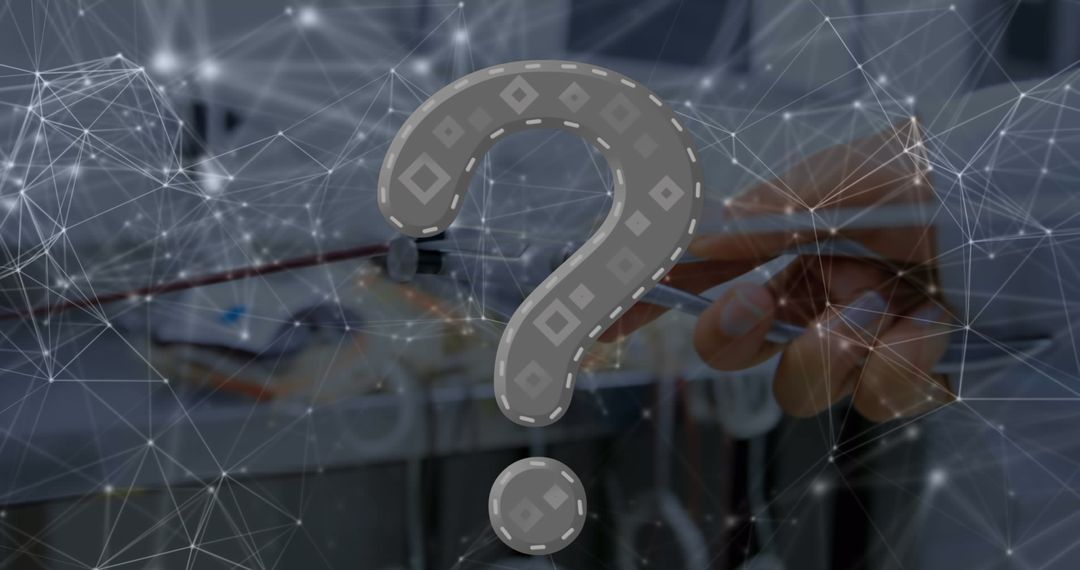 Hand Conducting Uncertainty Network Setup with Digital Overlay